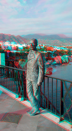 SPAIN, Nerja, Statue of King Alfonso XII, Nerja_0001ana_VU