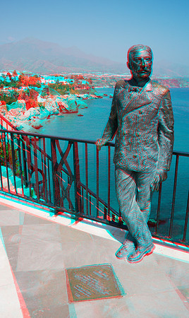 SPAIN, Nerja, Statue of King Alfonso XII, Nerja_0002ana_VU