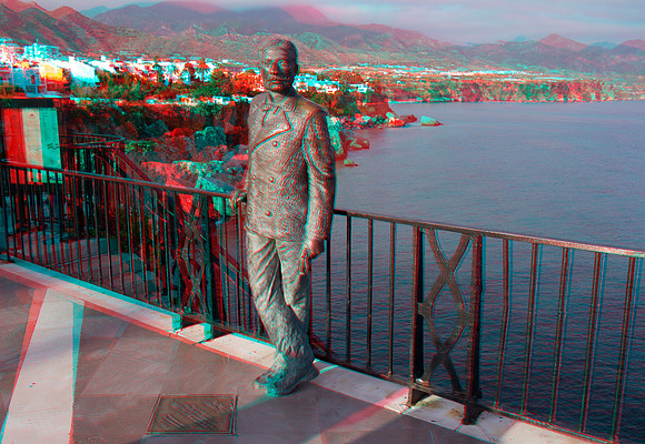 SPAIN, Nerja, Statue of King Alfonso XII, Nerja_0003ana_VU