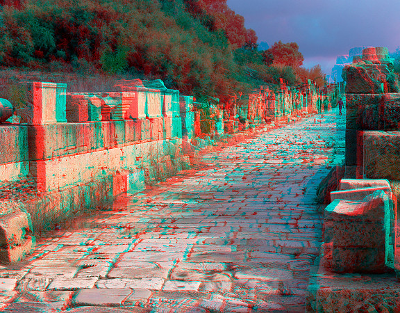 LIBYA, Leptis Magna, Decumanus_00037