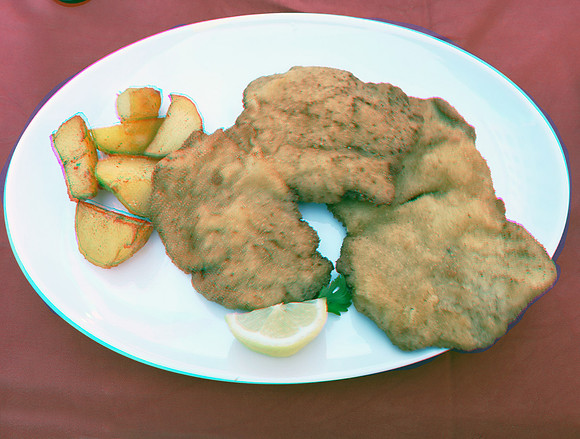 Austria, Vienna, Gasthaus am Spittelberg, Wienerschnitzel_0001aana