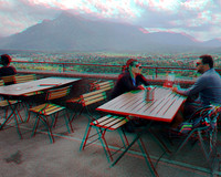 Austria, Salzburg,  Festung Hohensalzburg, Panorama cafe_0003ana